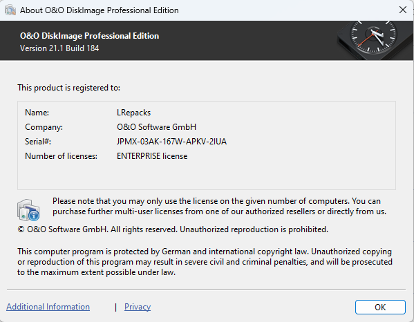 O&O DiskImage